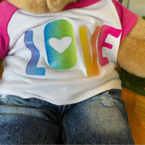 Build a Bear Brown Bear with Love Outfit - Picture 3 of 4